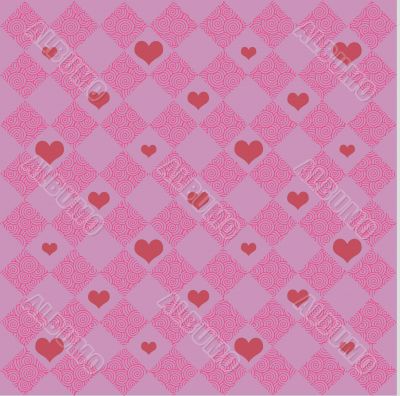 Pink Checkers &amp; Hearts
