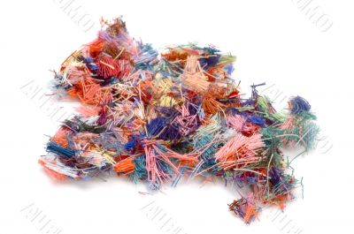 cutting sewing on white