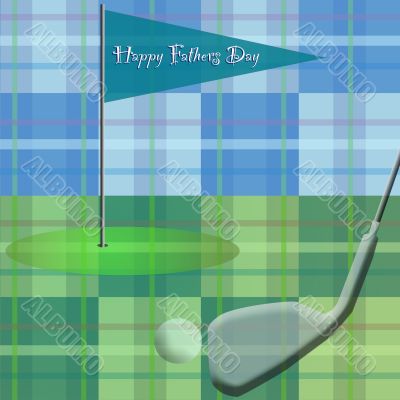 Golf on Plaid / Happy Fathers Day