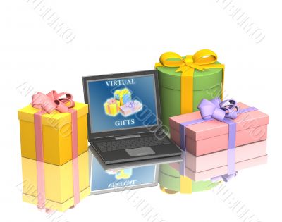 Conceptual image - virtual gifts