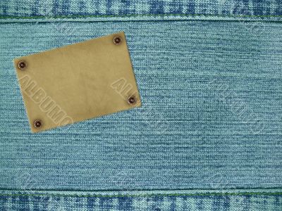 Background - material of jeans of blue color