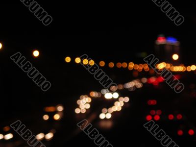 Highway at night