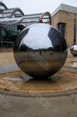 Water feature in the Peace Gardens