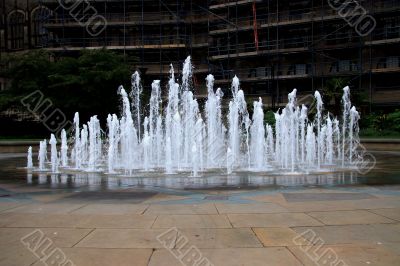 Water feature Peace Gardens Sheffield