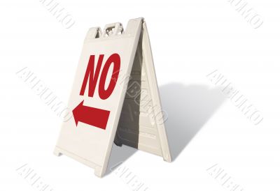 No Tent Sign