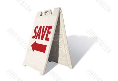 Save Tent Sign