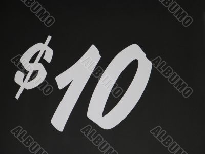 10 dollars sign