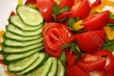 Vegetables for salad Vegetables for salad