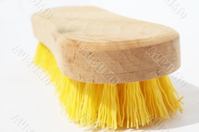 Wooden scrub brush