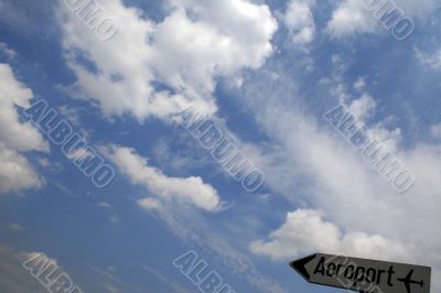 Airport Aeroport Sign