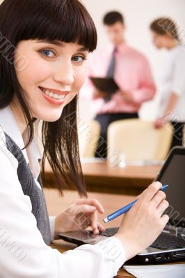 Woman at work