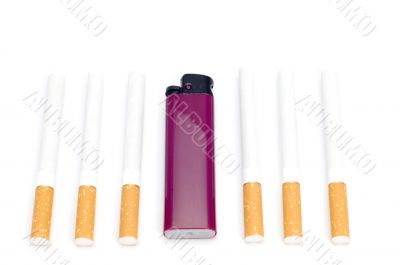 cigarette with lighter