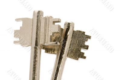 Two Key on white macro