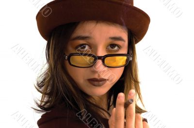 woman smoking cigarette