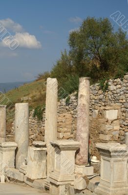 ancient ruins in Ephesus ancient ruins in Ephesus