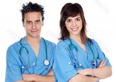 couple of young doctors