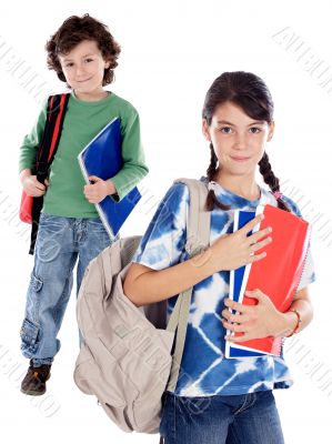 Two smalls students Two smalls students