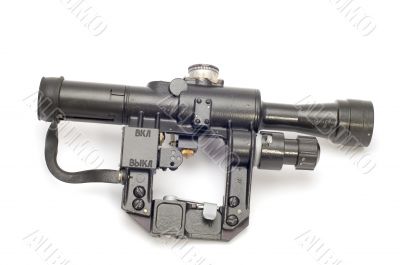 optic sight on white