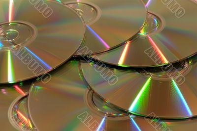 Background from CD disks