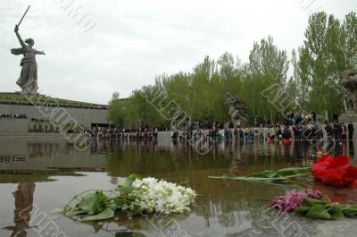 Russia. Volgograd. A memorial complex - ` Mamayev a barrow `. A