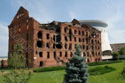 Museum panorama Stalingrad fight destroyed Russia