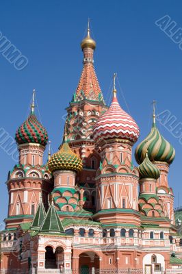 Saint Basil`s Cathedral Church in Moscow