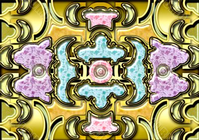 decoration with stones.