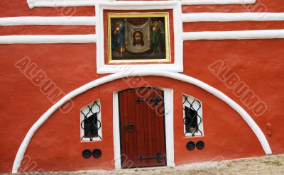 Door in a monastery`s Vestry