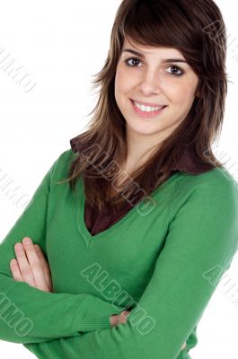 attractive young casual girl attractive young casual girl