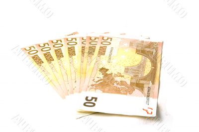 Euro banknotes money