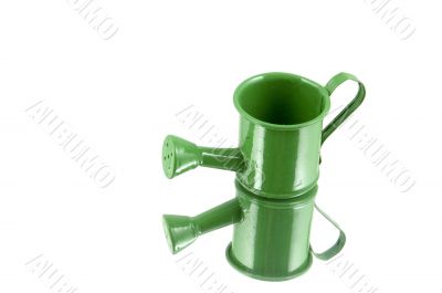 green watering can