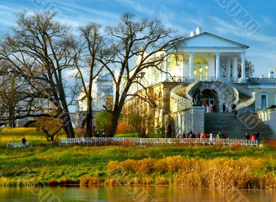 Classical beautiful buiding near the lake