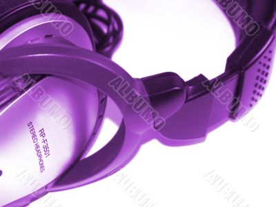 Headphones violet