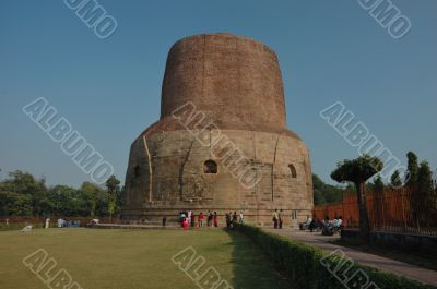 Ancient Dhamekh Stupa in Sarnath,India