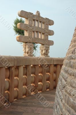 Inside Great Stupa at Sanchi