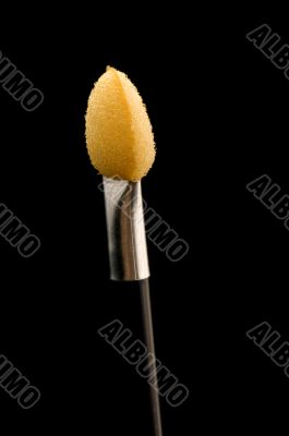 brush for face on black macro