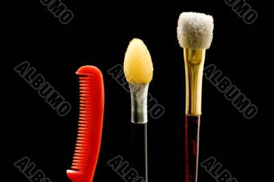 Set of brush with comb