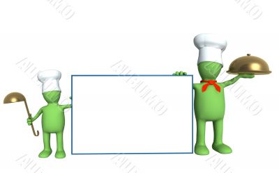 Family of cooks - parent and child