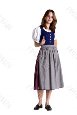 woman in dirndl woman in dirndl