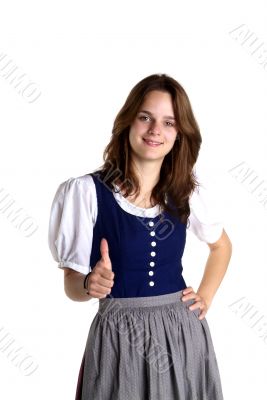 woman in dirndl woman in dirndl