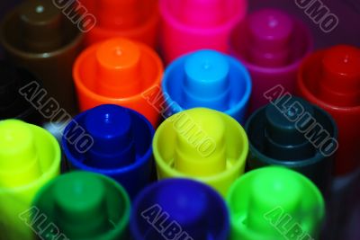 Coloured Pen Lids