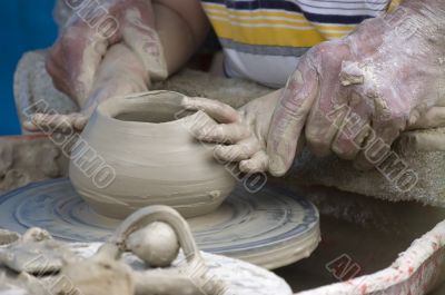 Learning pottery