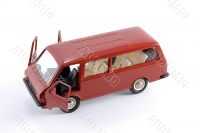 Collection scale model of the car Minibus