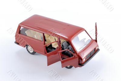 Collection scale model of the car Minibus