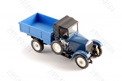 Collection scale model of the retro truck