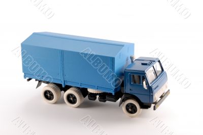 Collection scale model of the blue truck