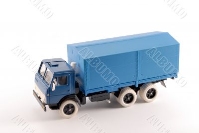 Collection scale model of the blue truck