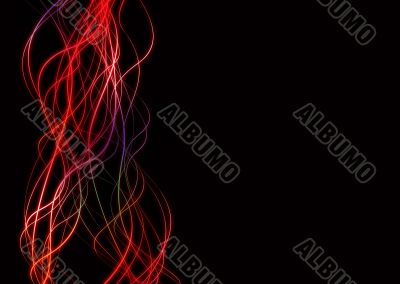 wave lines neon edge