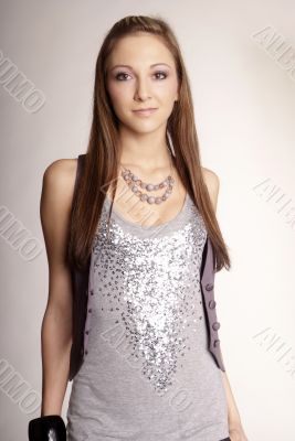 friendly young woman friendly young woman