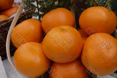 Orange Fruit Basket